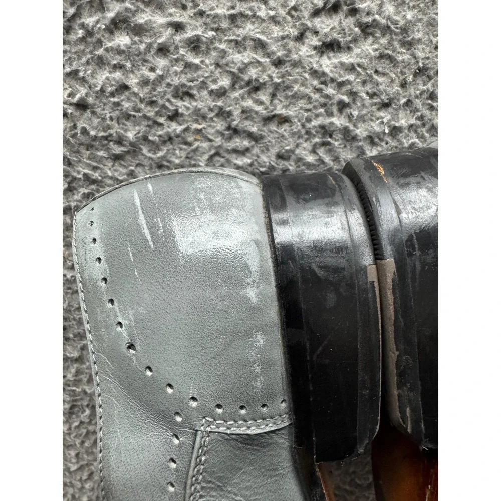 Giorgio Brutini Almond Toe Lace-Up Low Top‎ Oxford Shoes Gray Mens Size 11 US